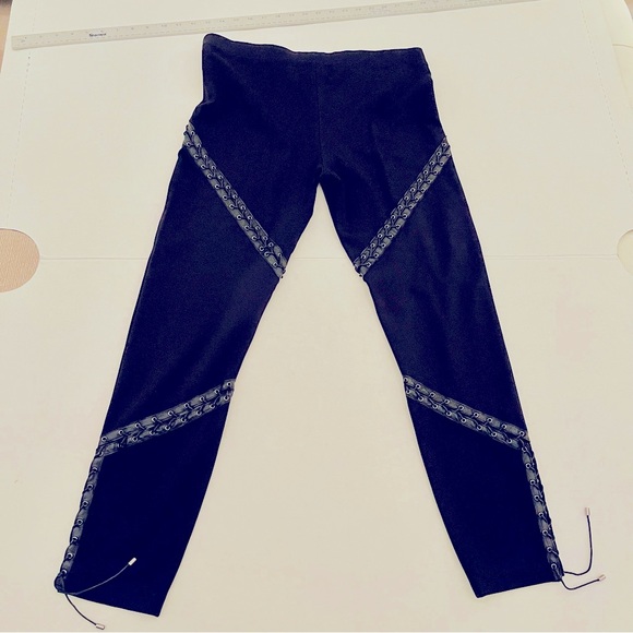 Haute Hippie black lace accent pants L - Picture 1 of 13